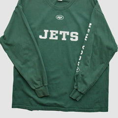 New York Jets NFL 2000s Long Sleeve T-shirt - Green T-shirts