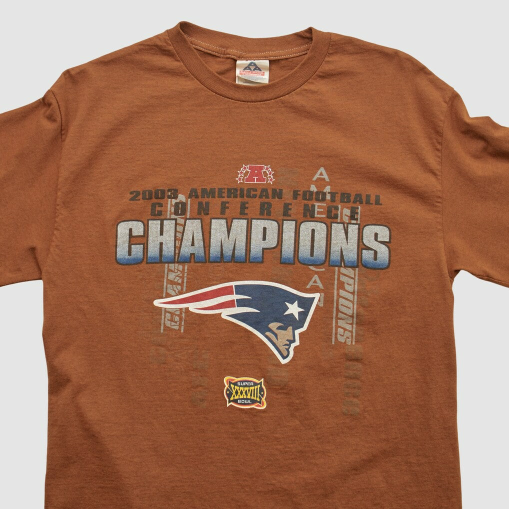 New England Patriots Alstyle 2003 Long Sleeve T-shirt - Clay T-shirts