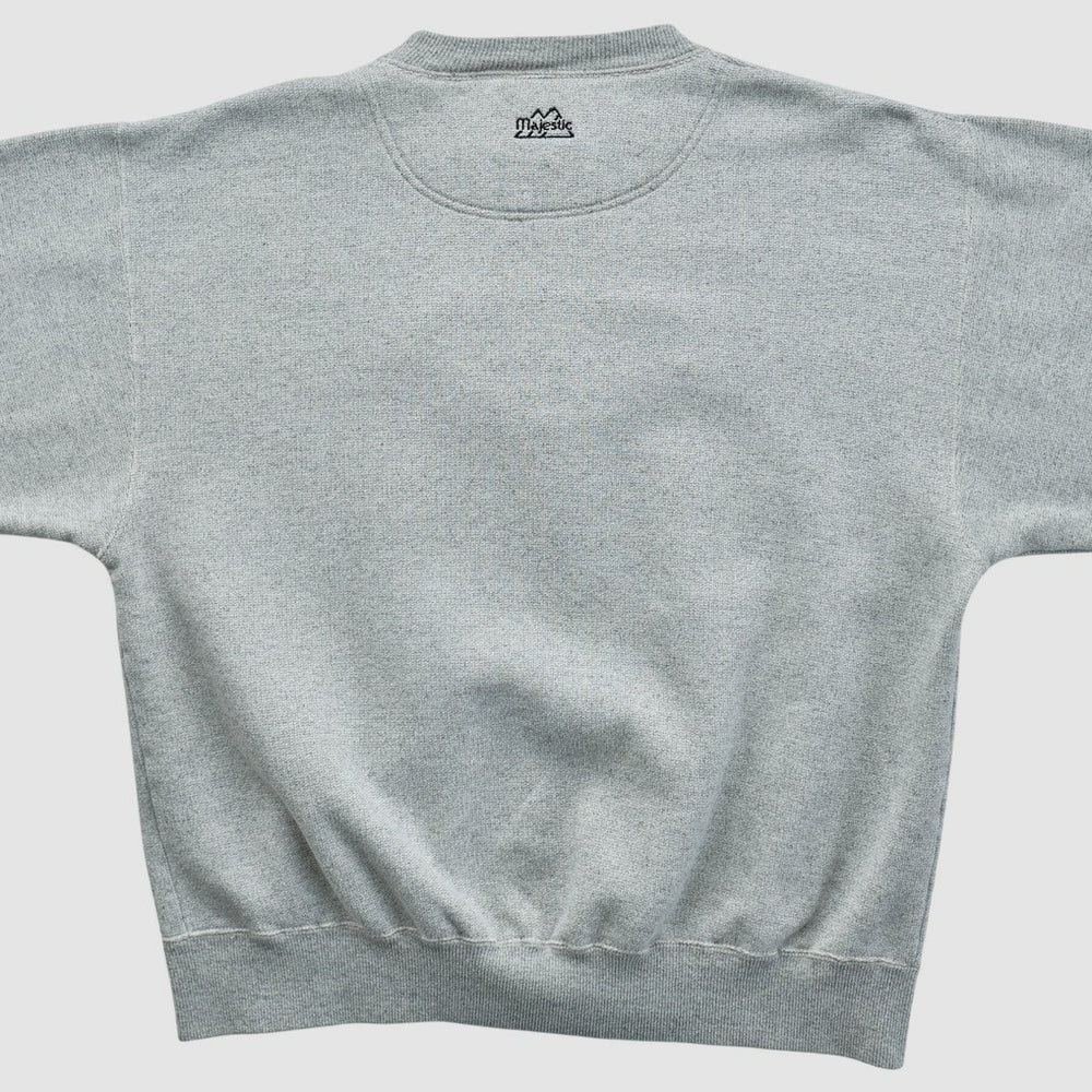 Minnesota Vikings Majestic 2000s Pullover Sweatshirt - Heather Gray Pullover