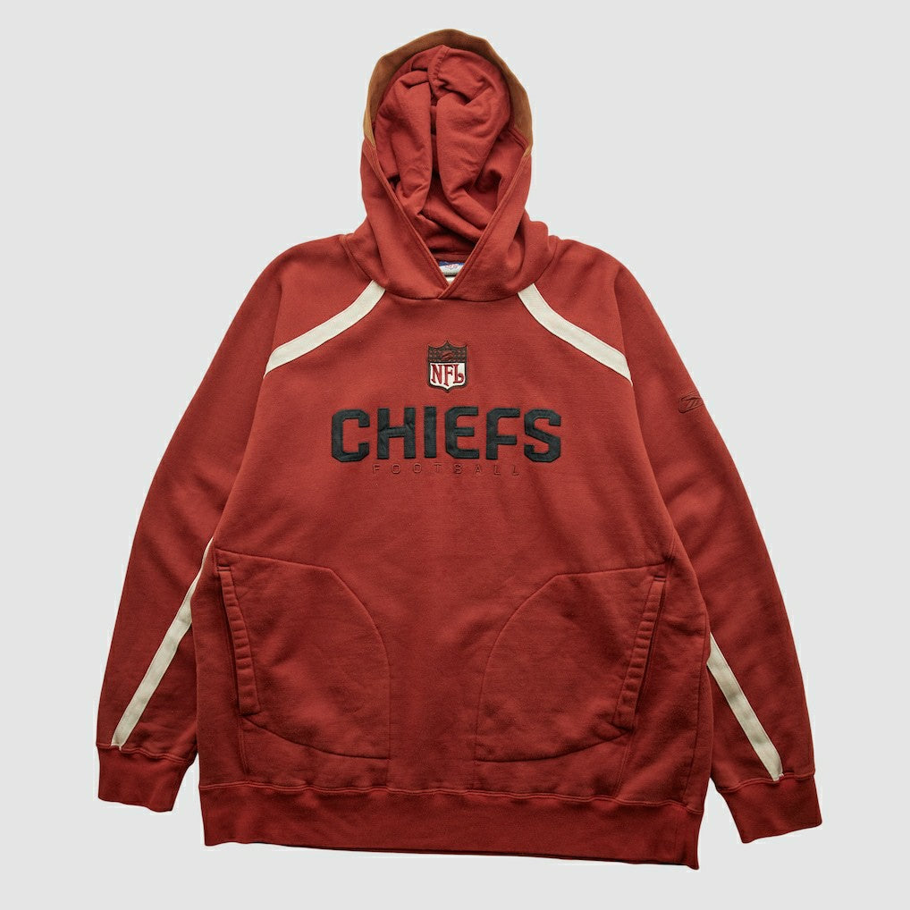 Kansas City Chiefs Reebok 2000s Hooded Pullover Sweatshirt - Red Pullover