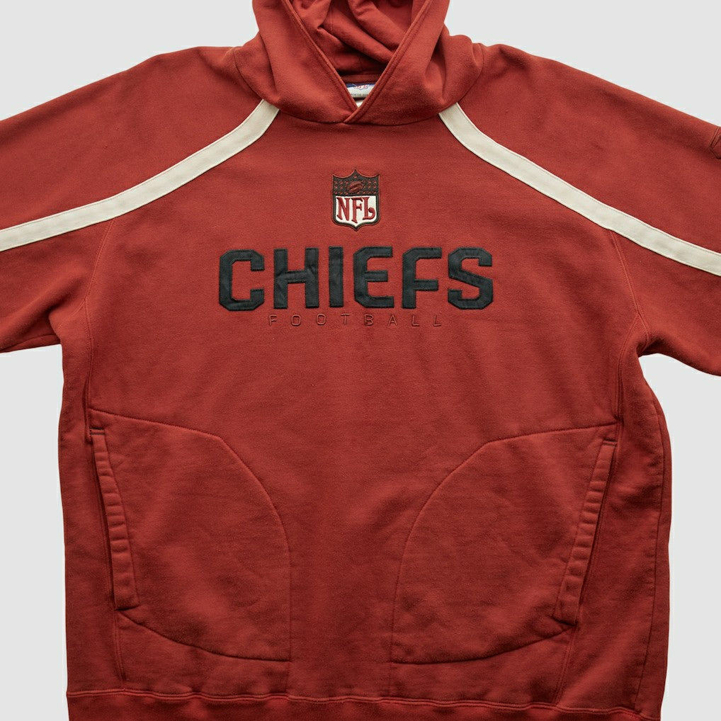 Kansas City Chiefs Reebok 2000s Hooded Pullover Sweatshirt - Red Pullover