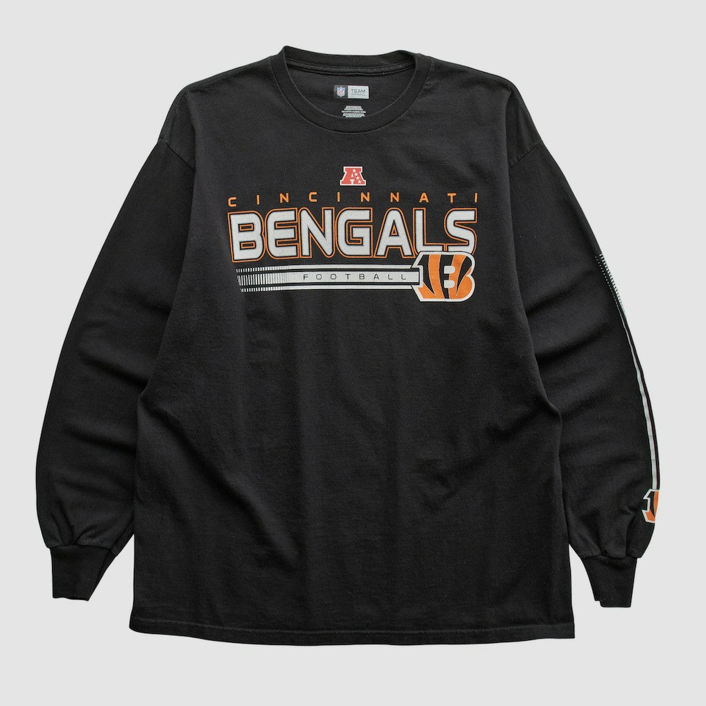 Cincinnati Bengals NFL 2010s Long Sleeve T-shirt - Black T-shirts