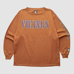 Minnesota Vikings Starter 90s Long Sleeve T-shirt - Clay T-shirts