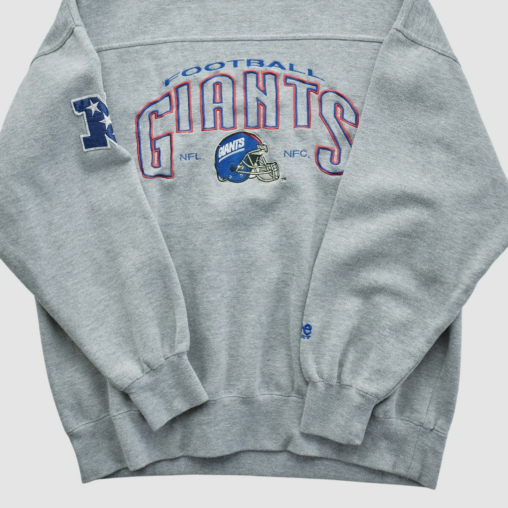 New York Giants Lee Apparel 90s Pullover Sweatshirt - Gray Pullover