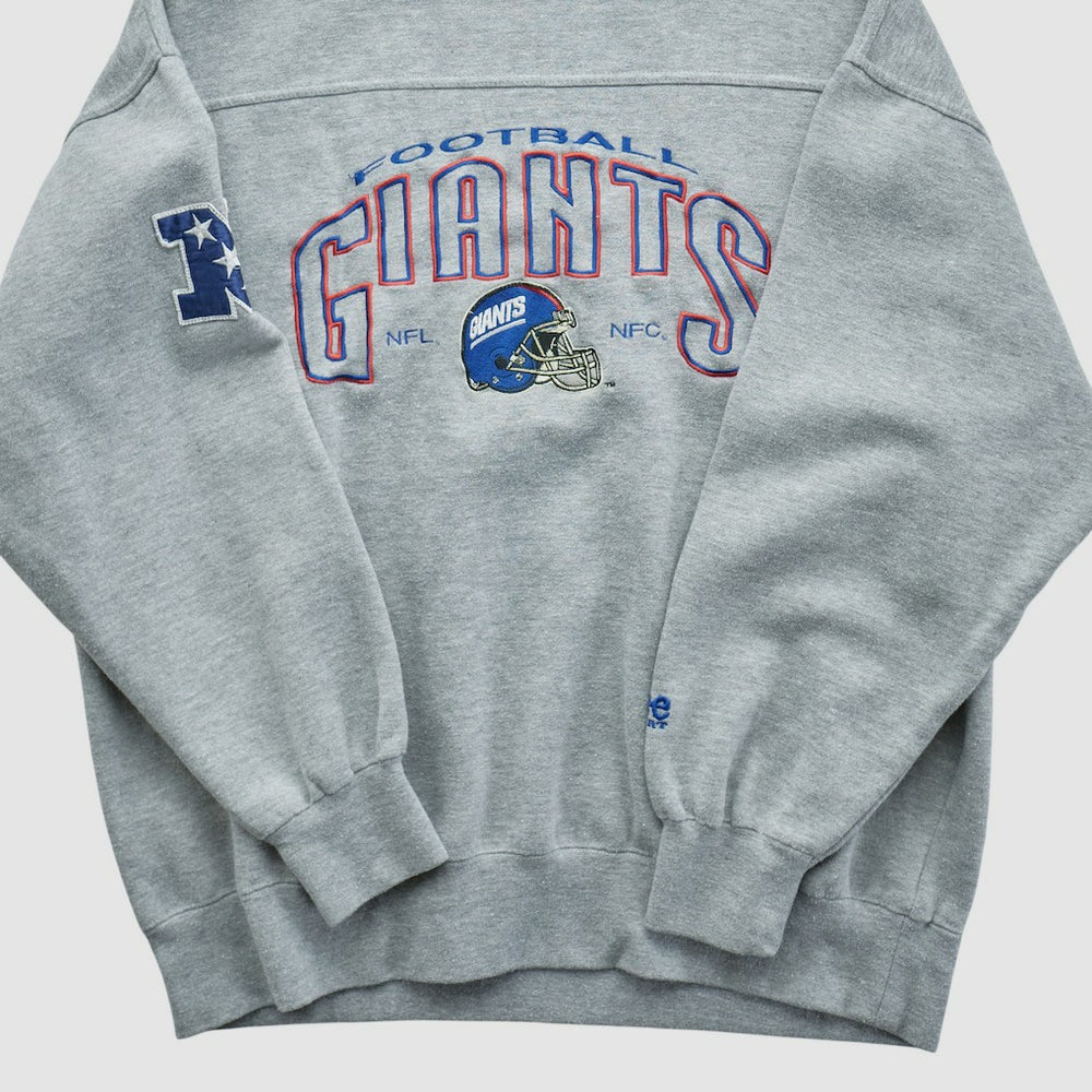 New York Giants Lee Apparel 90s Pullover Sweatshirt - Gray Pullover
