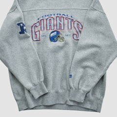 New York Giants Lee Apparel 90s Pullover Sweatshirt - Gray Pullover