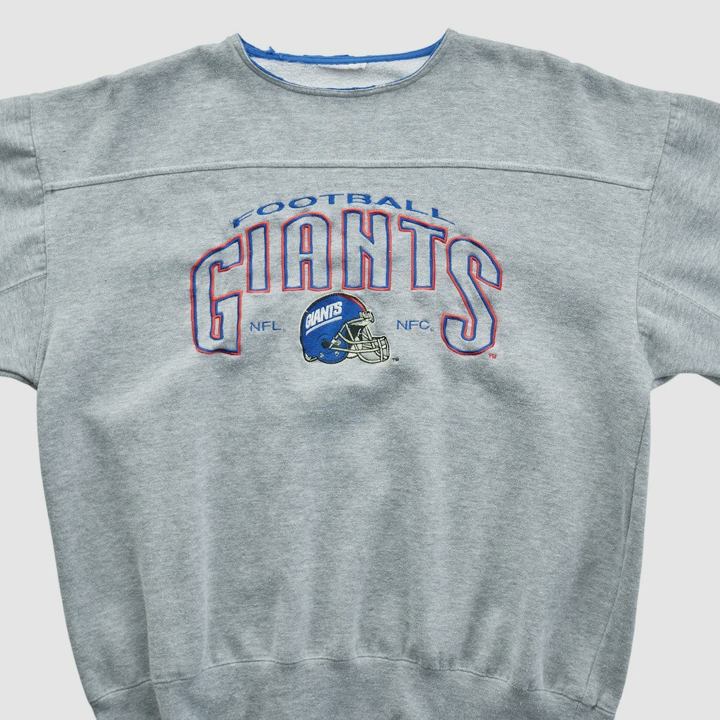 New York Giants Lee Apparel 90s Pullover Sweatshirt - Gray Pullover