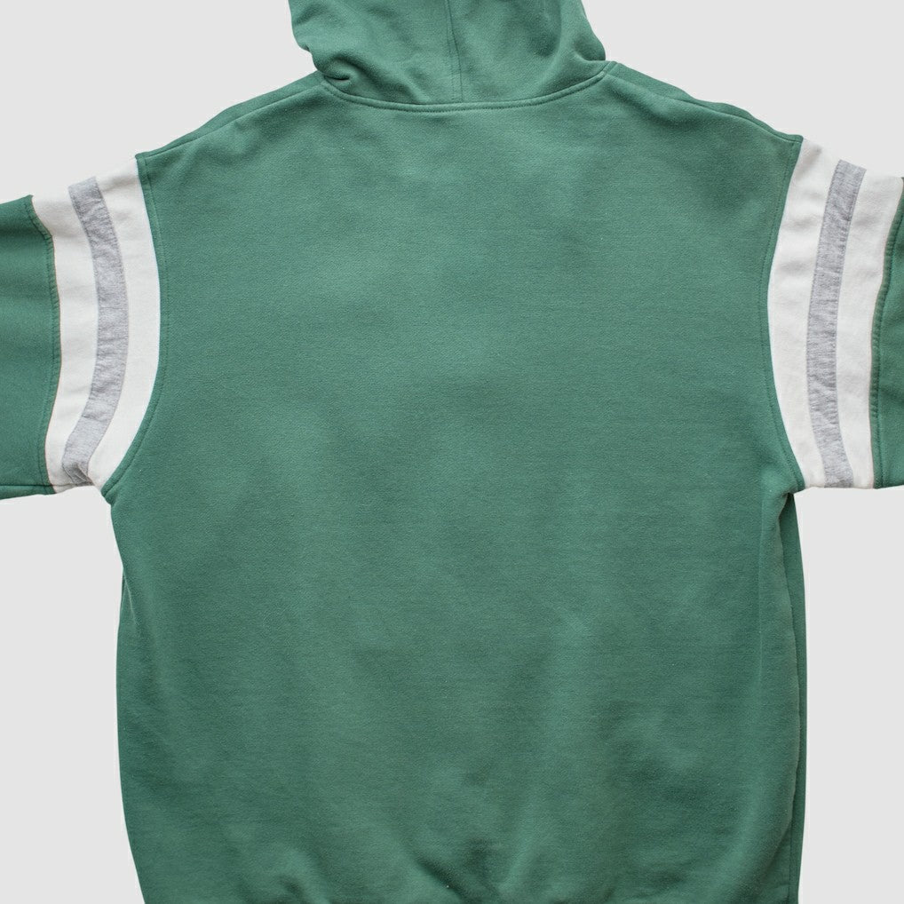 New York Jets Reebok 2000s Hooded Full Zip Sweatshirt - Green Sweatshirts