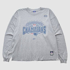 New England Patriots Reebok 2003 Long Sleeve T-shirt - Heather Gray T-shirts