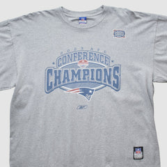 New England Patriots Reebok 2003 Long Sleeve T-shirt - Heather Gray T-shirts