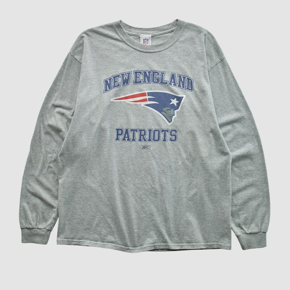 New England Patriots NFL 2000s Long Sleeve T-shirt - Heather Gray T-shirts