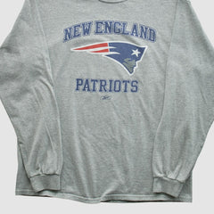 New England Patriots NFL 2000s Long Sleeve T-shirt - Heather Gray T-shirts