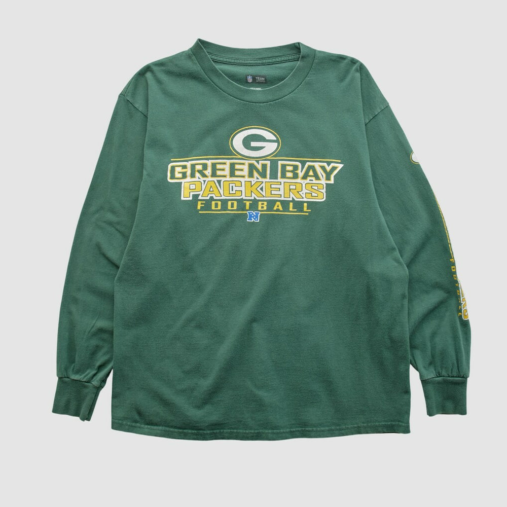 Green Bay Packers NFL 2000s Long Sleeve T-shirt - Green T-shirts
