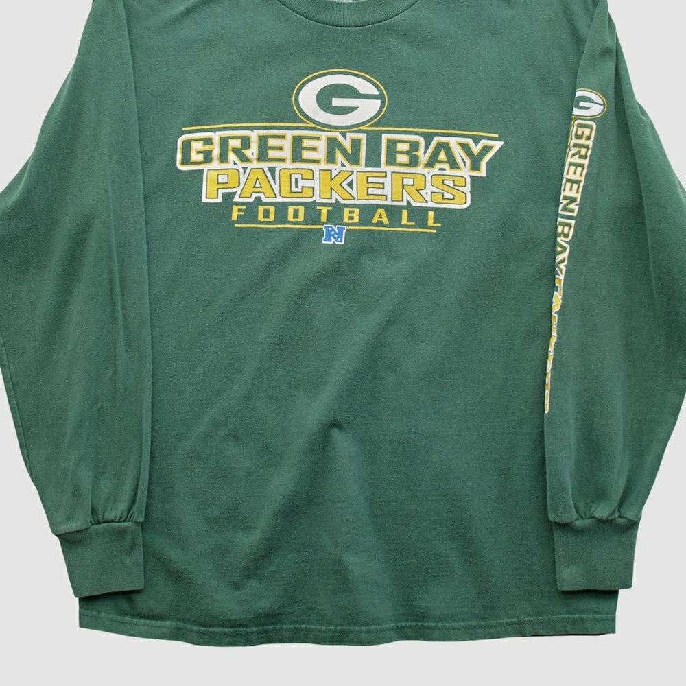 Green Bay Packers NFL 2000s Long Sleeve T-shirt - Green T-shirts