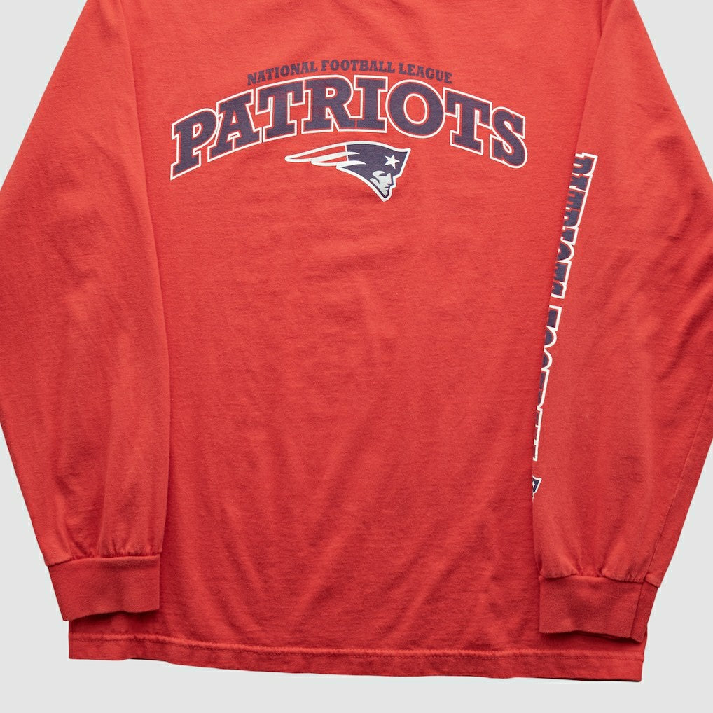 New England Patriots NFL 2010s Long Sleeve T-shirt - Red T-shirts
