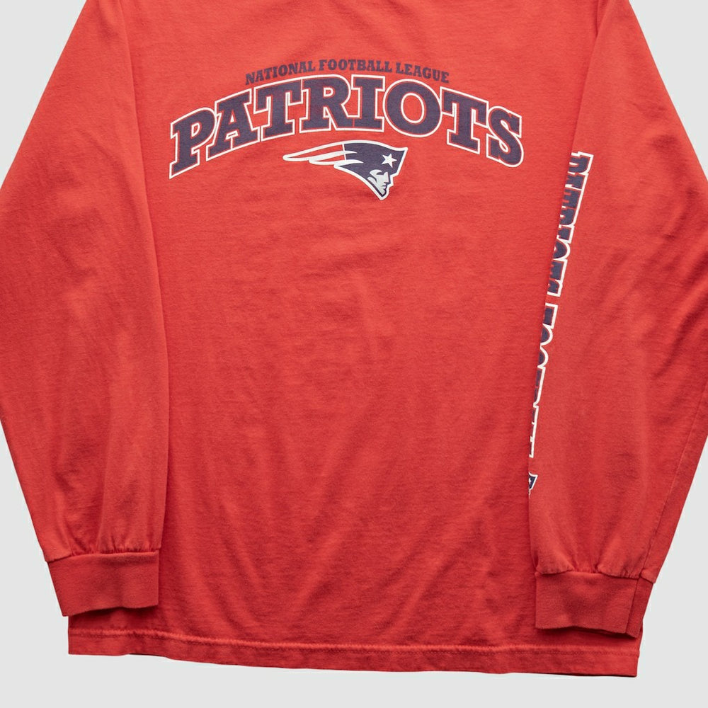 New England Patriots NFL 2010s Long Sleeve T-shirt - Red T-shirts