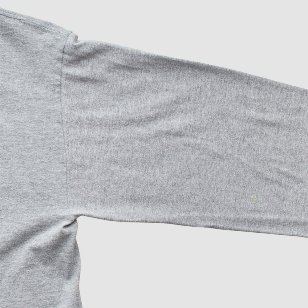 New England Patriots Reebok 2000s Long Sleeve T-shirt - Heather Gray T-shirts