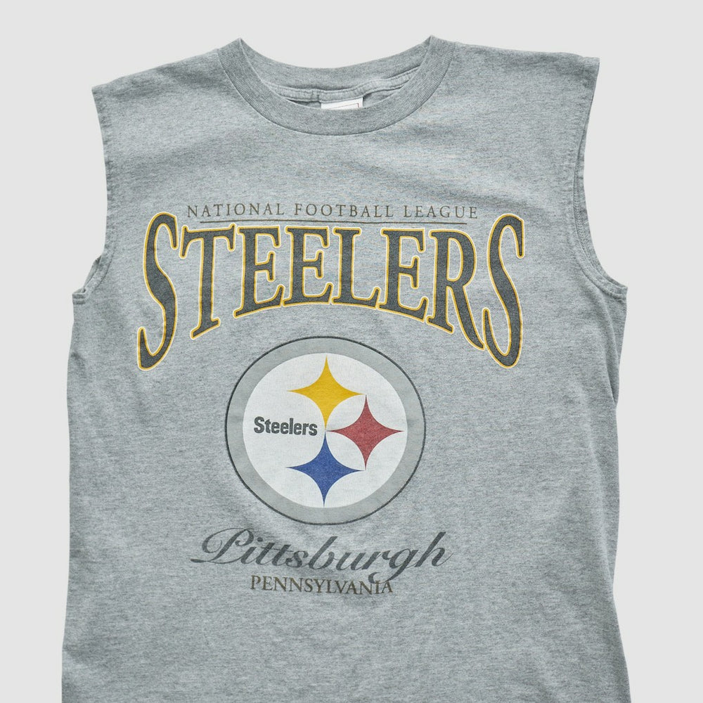 Pittsburgh Steelers 2000s Tank - Heather Gray Tanks
