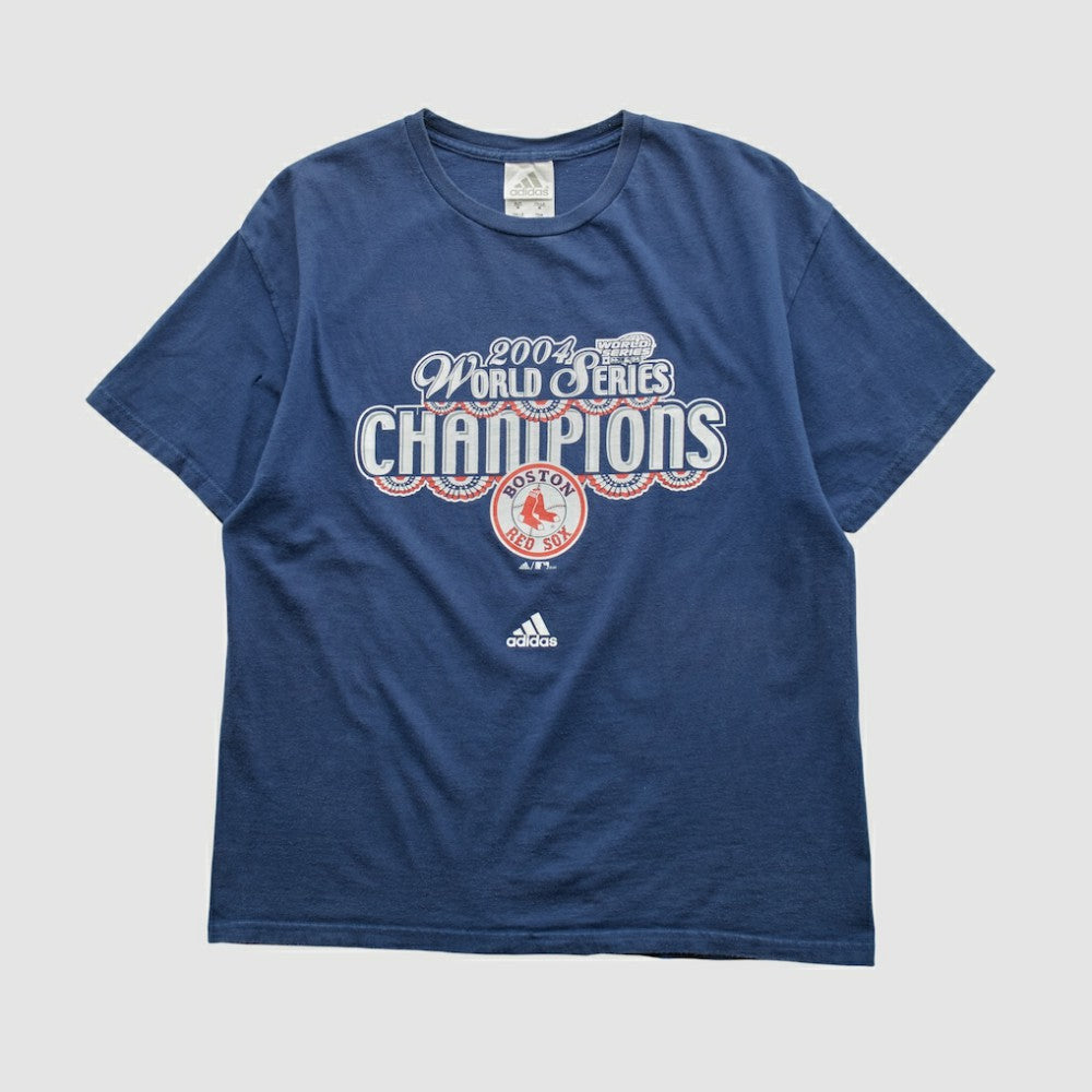 Boston Red Sox Adidas 2004 T-shirt - Navy - Vintage T-shirts