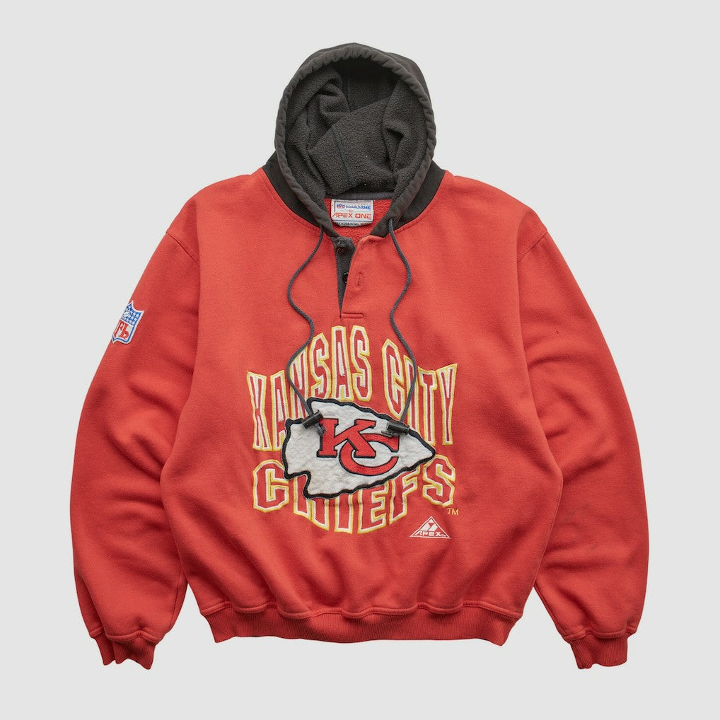 Kansas City Chiefs Pro Line 90s Hooded Pullover Sweatshirt - Red Pullover