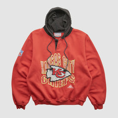 Kansas City Chiefs Pro Line 90s Hooded Pullover Sweatshirt - Red Pullover