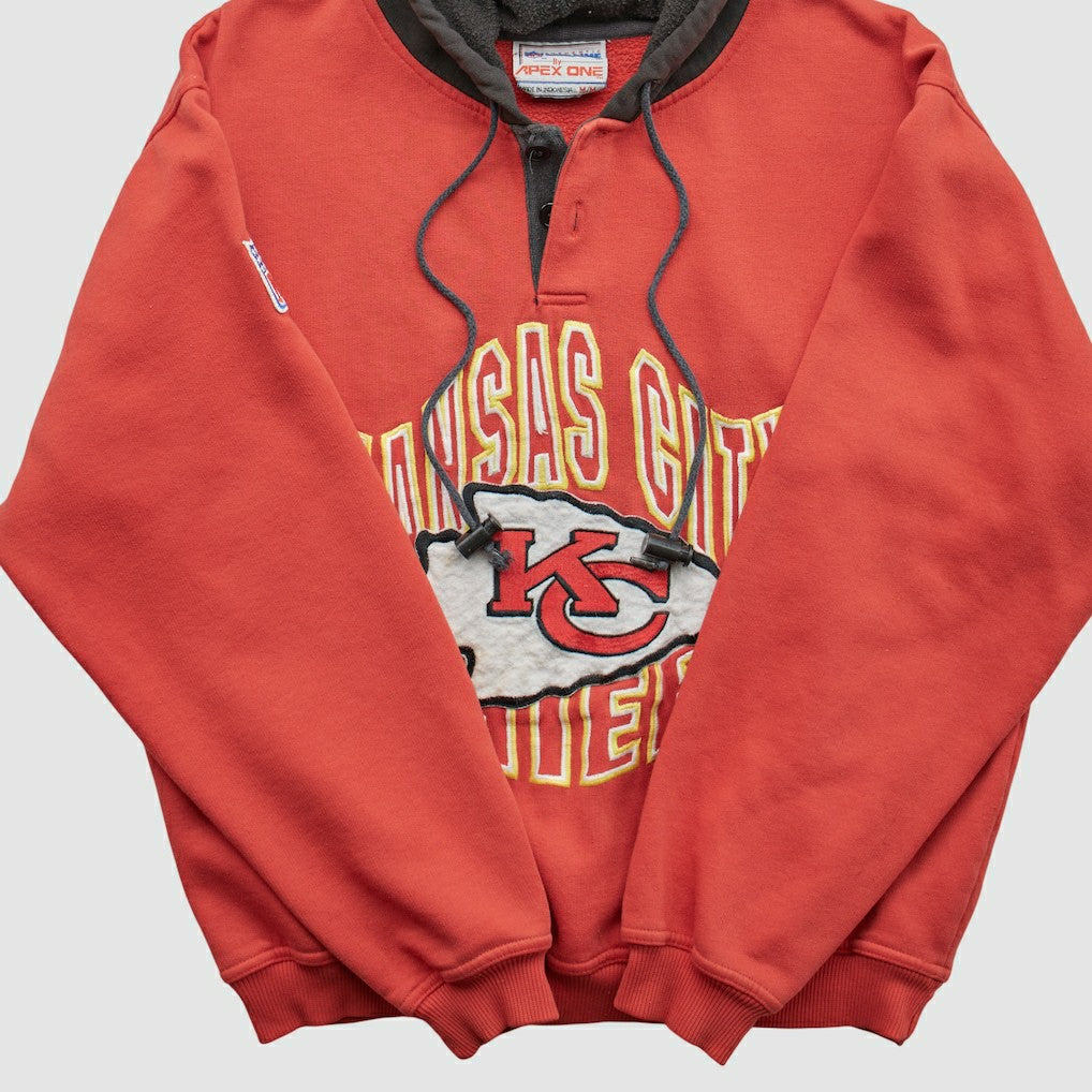 Kansas City Chiefs Pro Line 90s Hooded Pullover Sweatshirt - Red Pullover