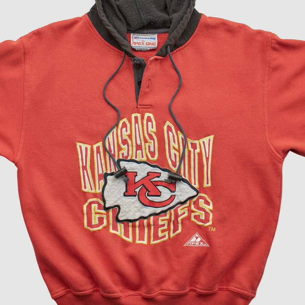Kansas City Chiefs Pro Line 90s Hooded Pullover Sweatshirt - Red Pullover