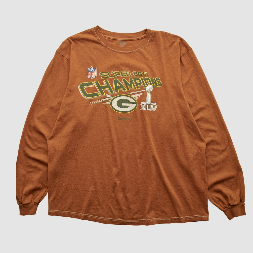 Super Bowl Champions XLV Reebok 2011 Long Sleeve T-shirt - Clay T-shirts