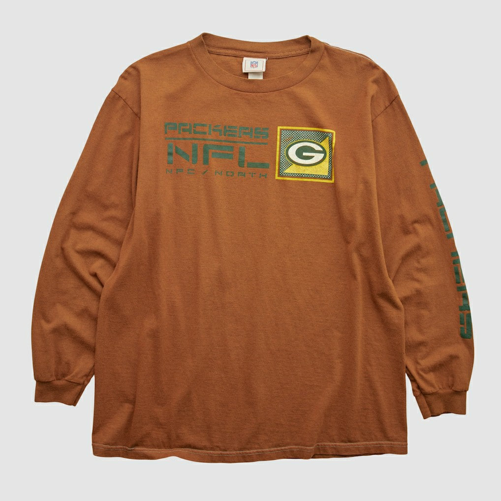 Green Bay Packers NFL 2000s Long Sleeve T-shirt - Clay T-shirts