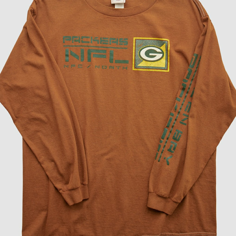 Green Bay Packers NFL 2000s Long Sleeve T-shirt - Clay T-shirts