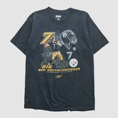 Ben Roethlisberger Reebok 2000s T-shirt - Black T-shirts