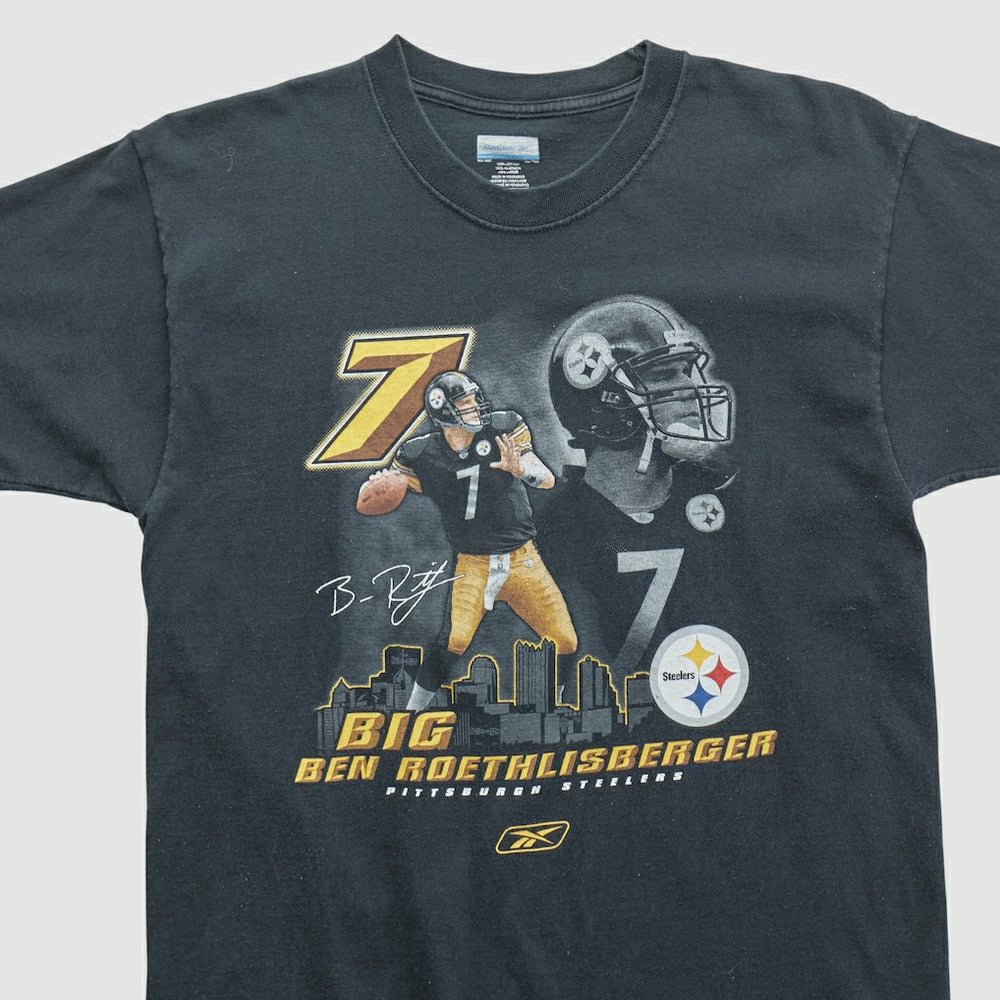 Ben Roethlisberger Reebok 2000s T-shirt - Black T-shirts