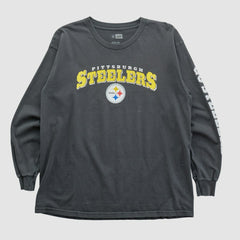Pittsburgh Steelers NFL 2010s Long Sleeve T-shirt - Black T-shirts