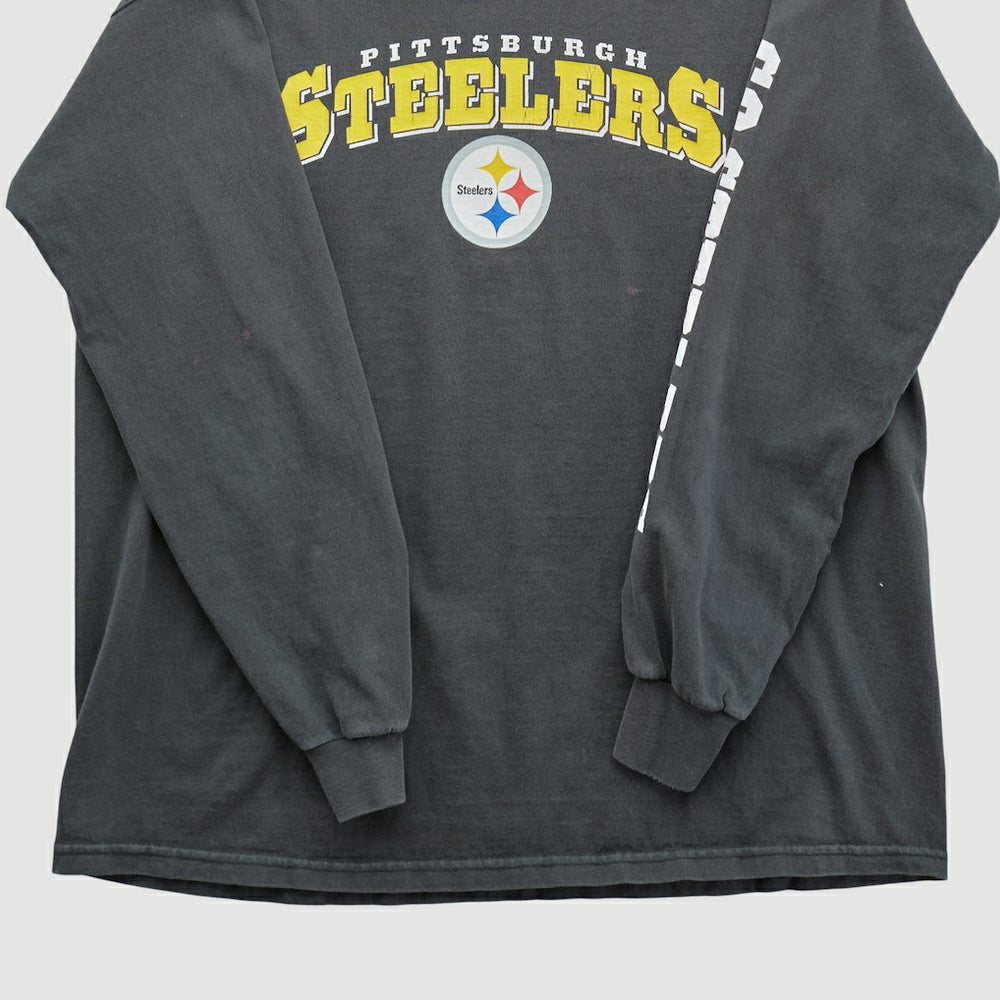 Pittsburgh Steelers NFL 2010s Long Sleeve T-shirt - Black T-shirts