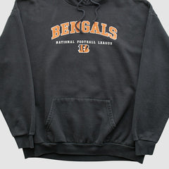 Cincinnati Bengals NFL 2000s Hooded Pullover Sweatshirt - Black Pullover