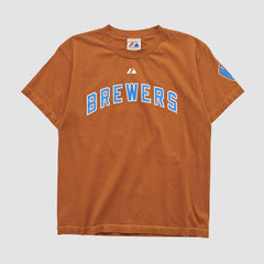 Milwaukee Brewers Majestic 2008 T-shirt - Clay - XVintage T-shirts