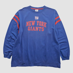 New York Giants NFL 2000s Long Sleeve T-shirt - Blue T-shirts