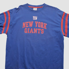 New York Giants NFL 2000s Long Sleeve T-shirt - Blue T-shirts