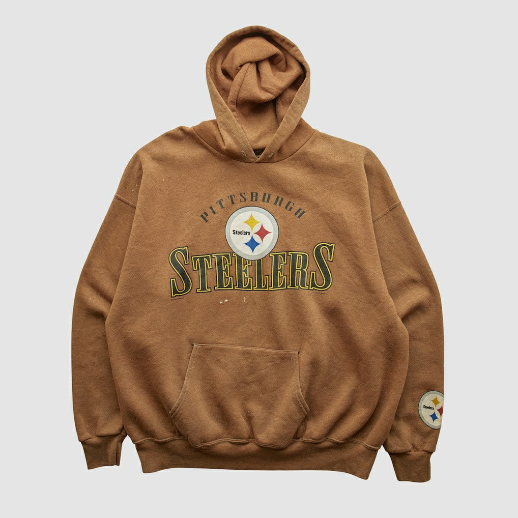 Pittsburgh Steelers Lee Sport 2000s Hooded Pullover Sweatshirt - Clay Pullover
