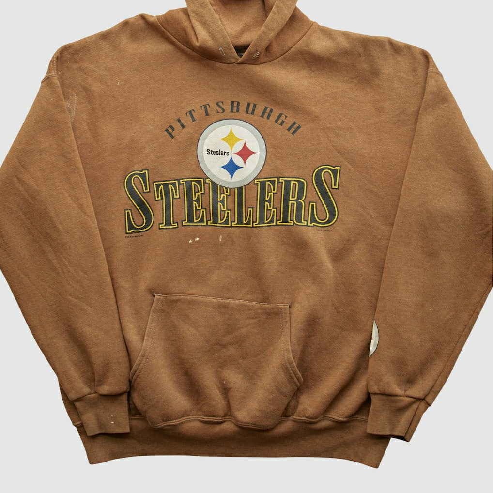 Pittsburgh Steelers Lee Sport 2000s Hooded Pullover Sweatshirt - Clay Pullover