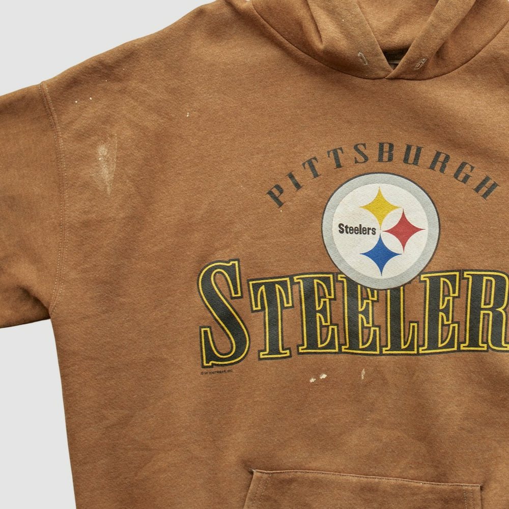 Pittsburgh Steelers Lee Sport 2000s Hooded Pullover Sweatshirt - Clay Pullover