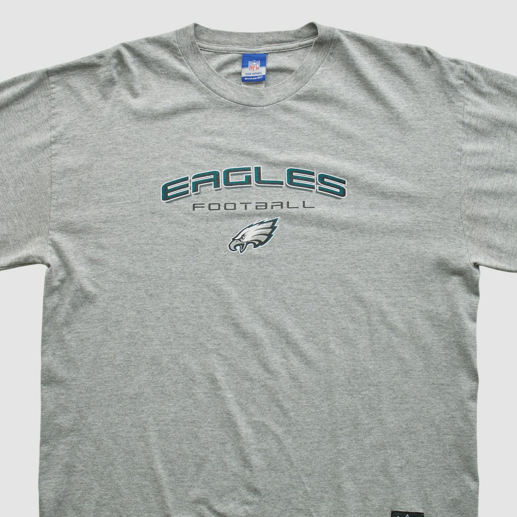 Philadelphia Eagles Reebok 2000s Long Sleeve T-shirt - Heather Gray T-shirts
