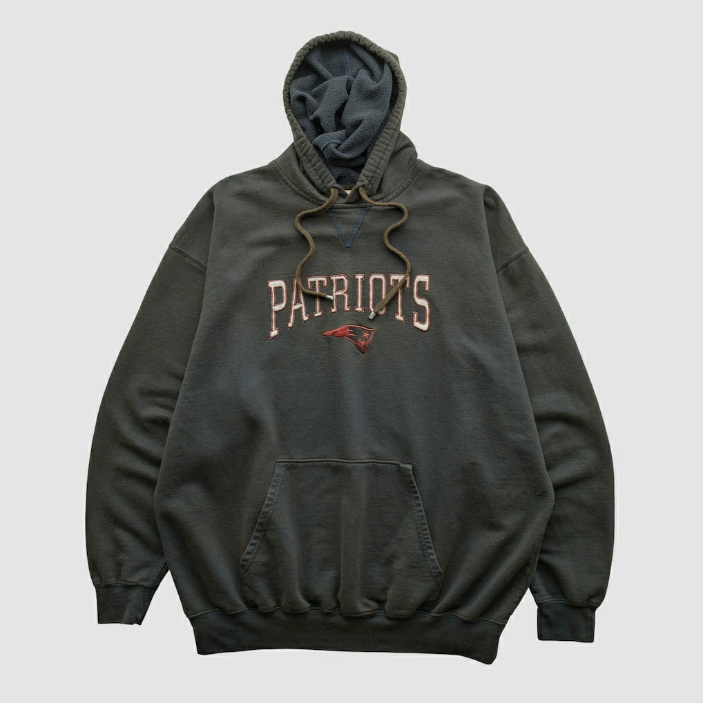 New England Patriots NFL 2000s Hooded Pullover Sweatshirt - Black Pullover