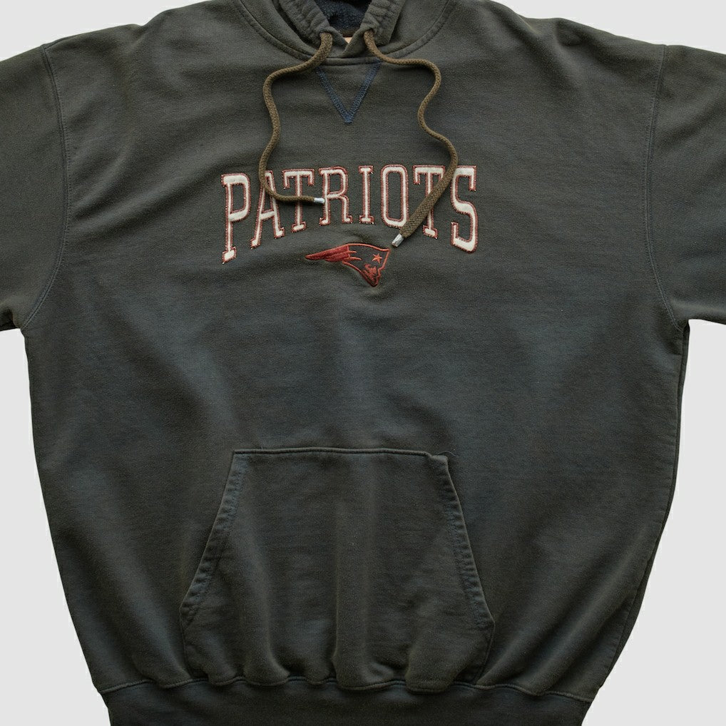 New England Patriots NFL 2000s Hooded Pullover Sweatshirt - Black Pullover