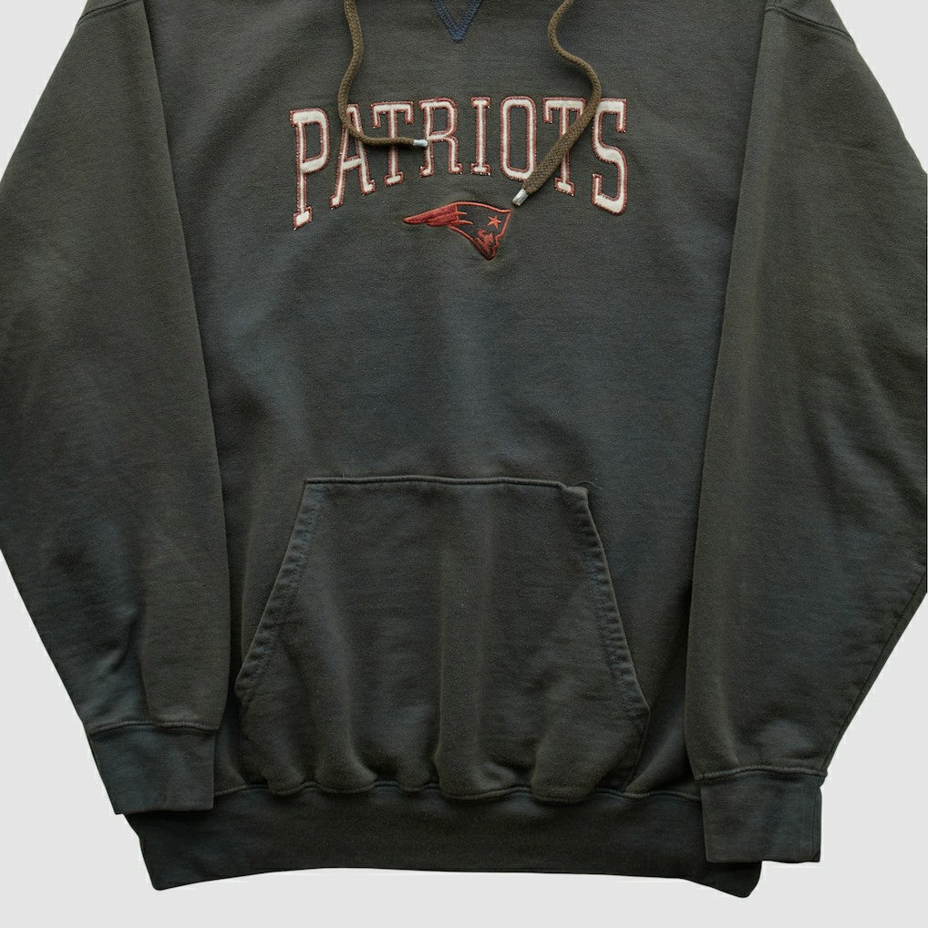 New England Patriots NFL 2000s Hooded Pullover Sweatshirt - Black Pullover