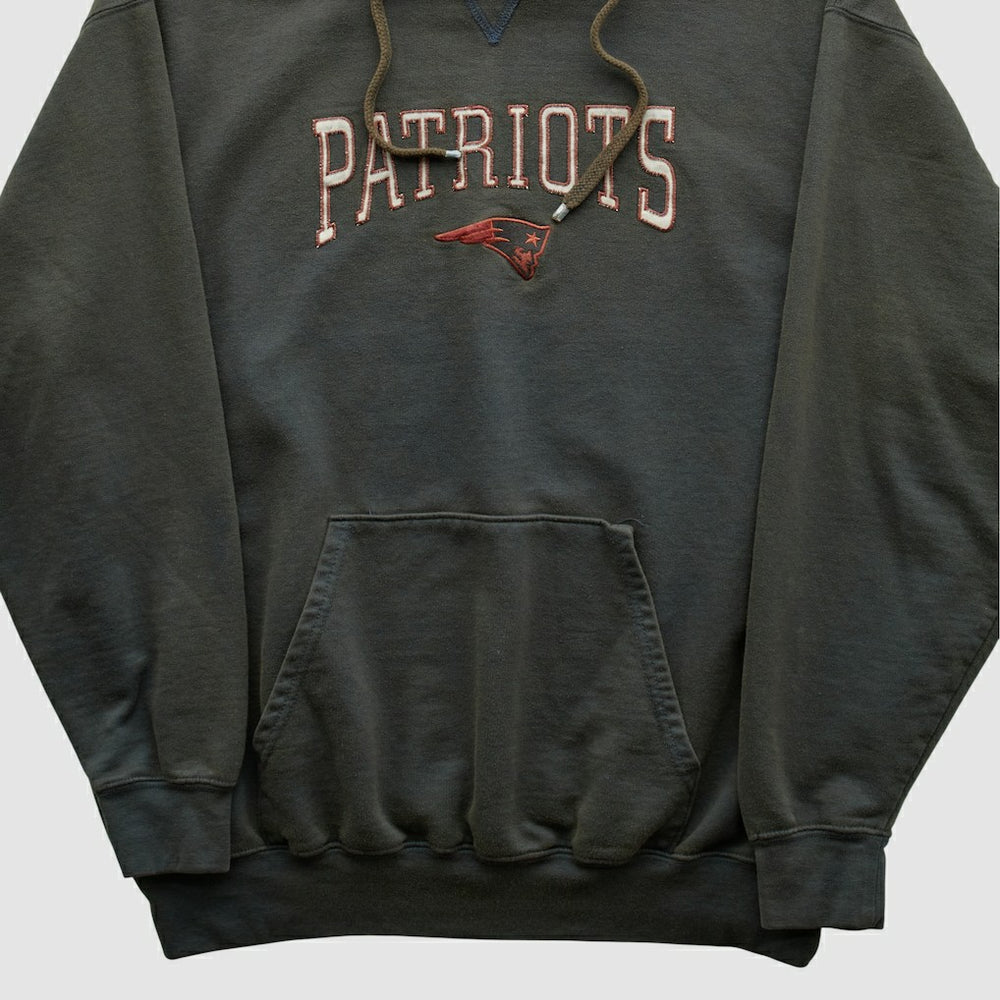New England Patriots NFL 2000s Hooded Pullover Sweatshirt - Black Pullover