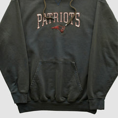 New England Patriots NFL 2000s Hooded Pullover Sweatshirt - Black Pullover
