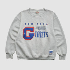 New York Giants Nutmeg Mills 90s Sweatshirt - Heather Gray Sweatshirts