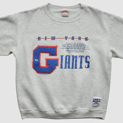 New York Giants Nutmeg Mills 90s Sweatshirt - Heather Gray Sweatshirts