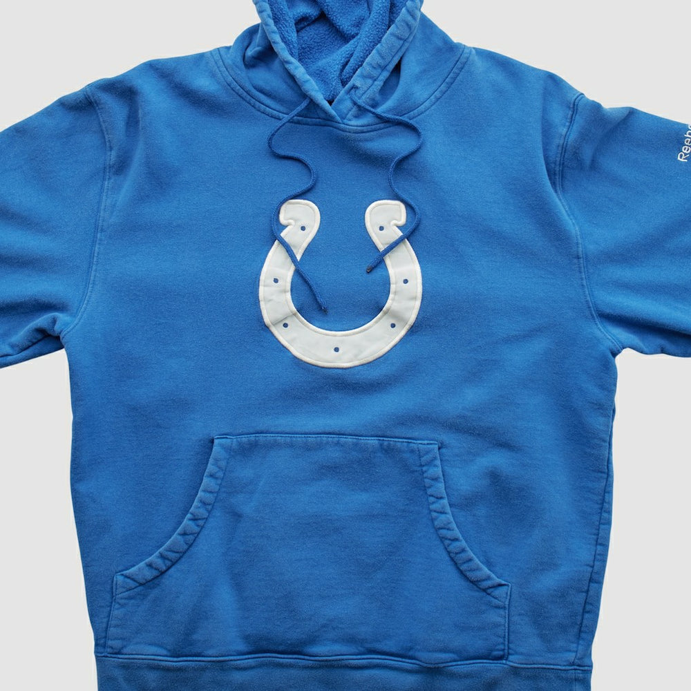 Indianapolis Colts Reebok 2000s Hooded Pullover Sweatshirt - Blue Pullover